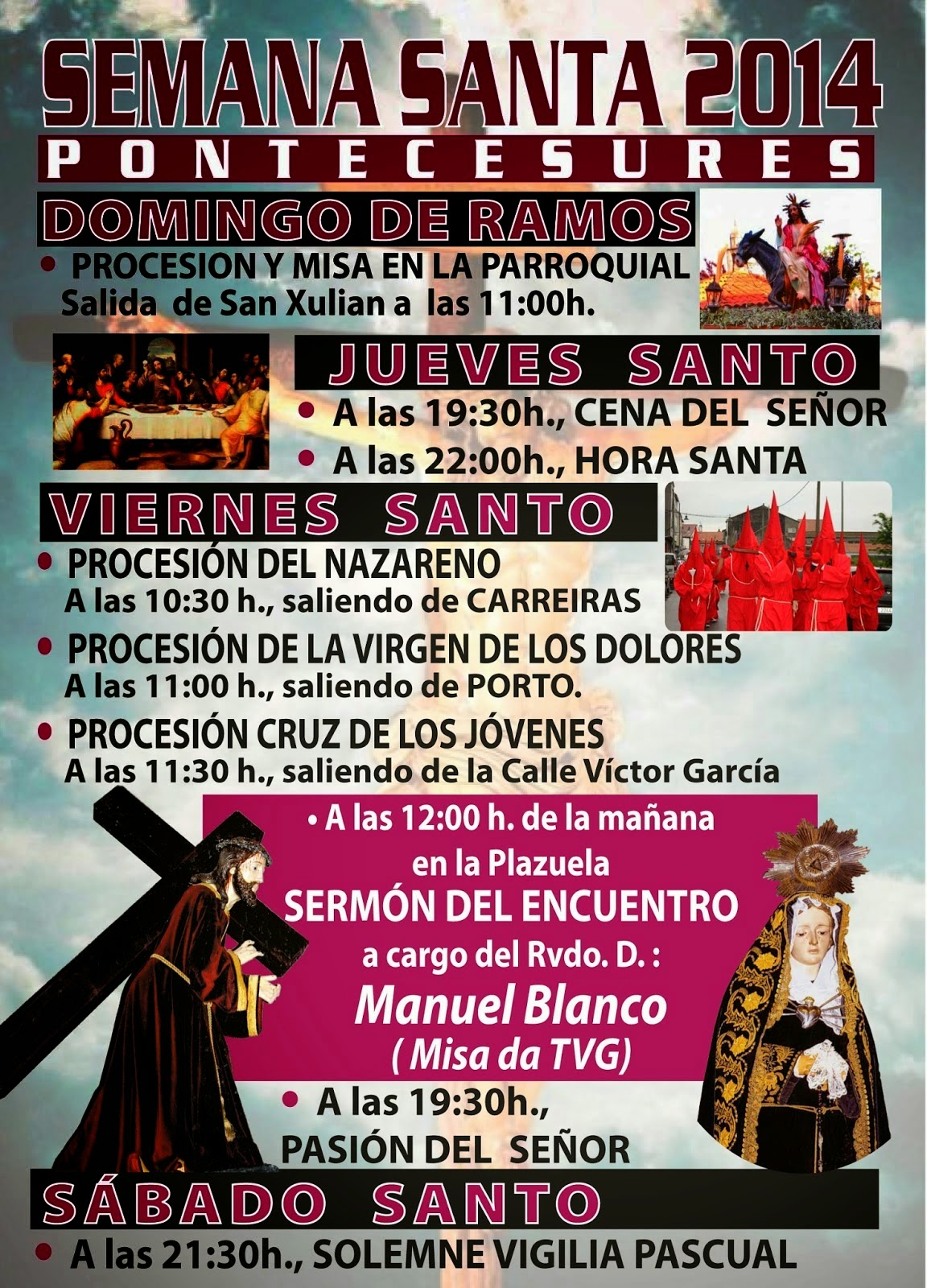 Semana Santa en Pontecesures 2014 Pontecesures / 
Puentecesures